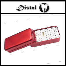 Ендобокс алюмінієвий на 72 інструменти колір Червоний