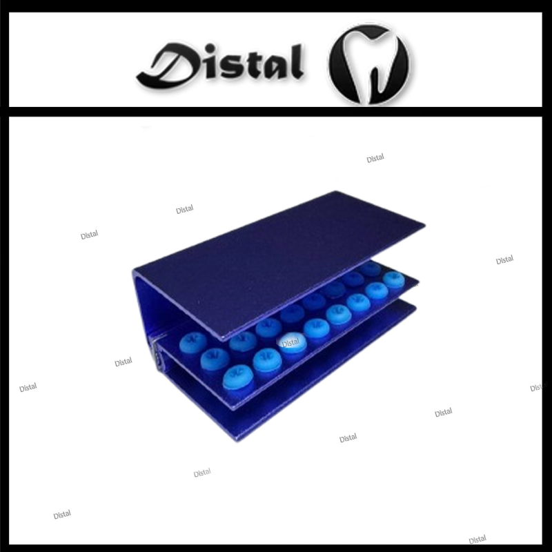 Підставка для борів 24 отвори - алюмінієва з силіконовими вставками, автоклавована колір Фіолетовий Підставка для борів 24 отвори - алюмінієва з силіконовими вставками, автоклавована колір Фіолетовий