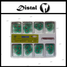 Полірувальні диски 1.075 набір 80 шт. Колір Зелений,12 мм