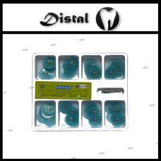 Полірувальні диски 1.075 набір 80 шт. Колір Синій,14 мм