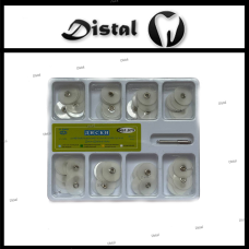 Полірувальні диски 1.075 набір 80 шт. Колір Білий,14 мм