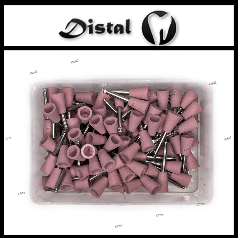 Полірувальні гумки рожеві (Cr106M) чаша стоматологічні ПОЛІР