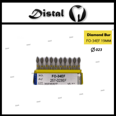 Стоматологічний бор карбідний FO-34EF для турбінного наконечника 19 мм Полум“яподібний