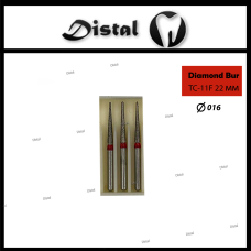Стоматологічний бор алмазний TC-11F для турбінного наконечника 22 мм Конусоподібний, гострий кінчик