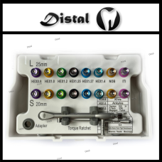 Хірургічний набір ключів для імплантації Universal Prosthetic Kit ,універсальний, 16шт+динамометричний ключ