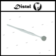 Дзеркало стоматологічне 24 мм плоске, з родієвим покриттям Біле