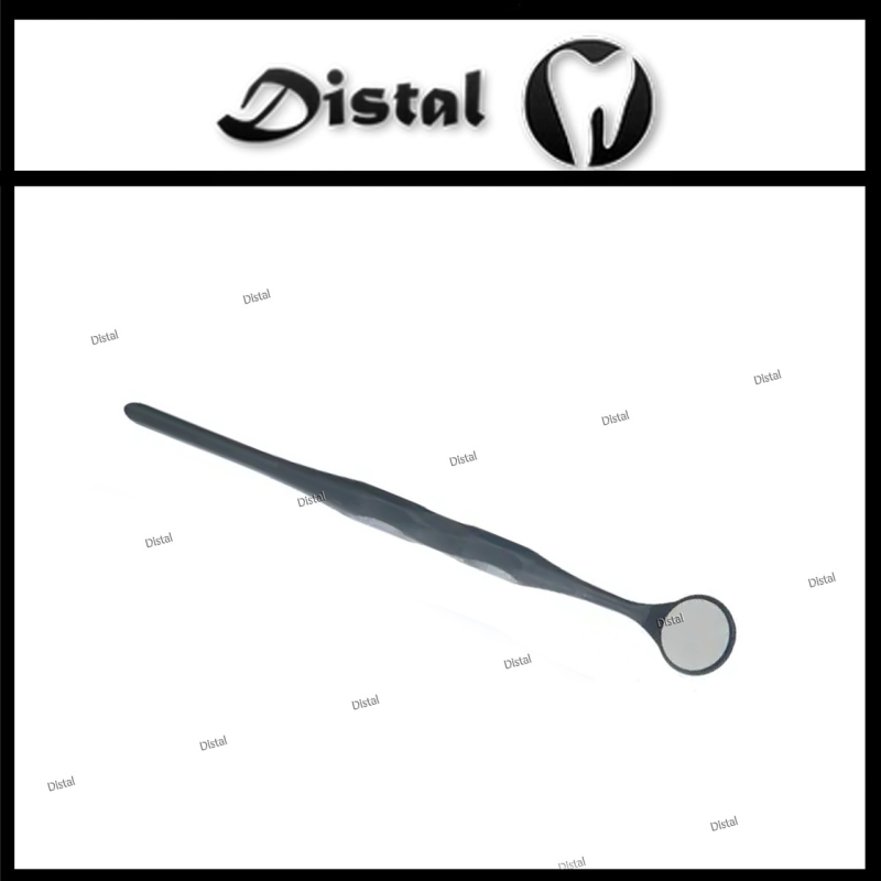 Дзеркало стоматологічне 24 мм плоске, з родієвим покриттям Чорне Дзеркало стоматологічне 24 мм плоске, з родієвим покриттям Чорне