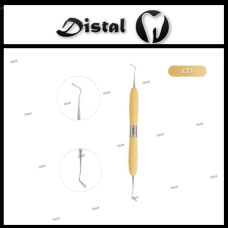 Гладилка моделювальна із силіконовою ручкою Жовта