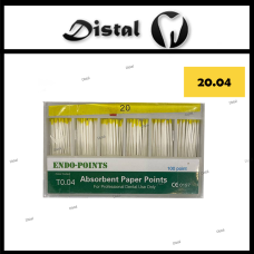 Штифти паперові піни ENDO POINTS конусні №20.04, 100 шт