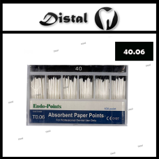 Штифти паперові піни ENDO POINTS конусні №40.06, 100 шт