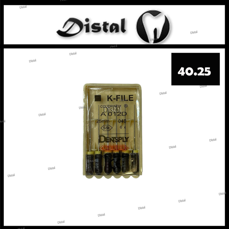 К-файли ДЕНТСПЛАЙ МАЙЛІФЕР K-file Dentsply Maillefer 25 мм №40, ручні файли