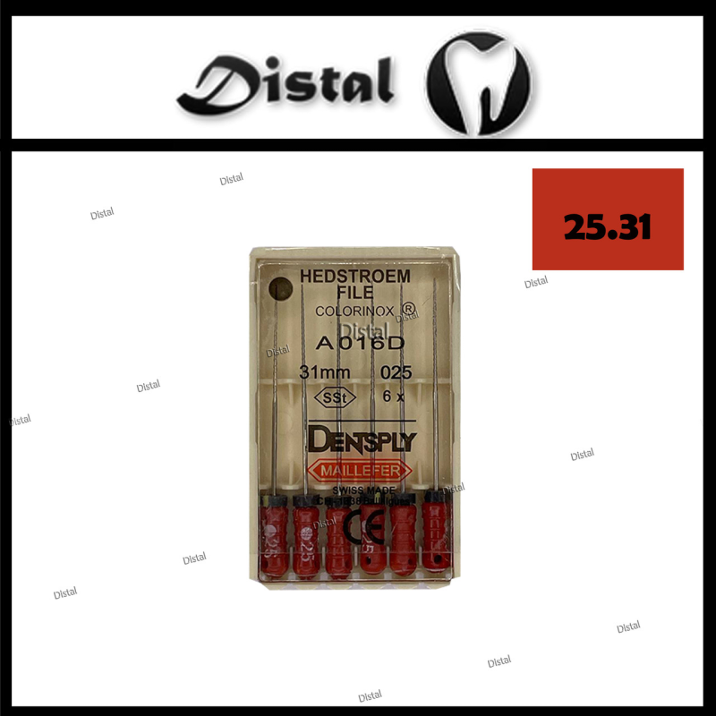 Н-файли H-file Dentsply Maillefer 31 мм №25, ручні файли Н-файли H-file Dentsply Maillefer 31 мм №25, ручні файли