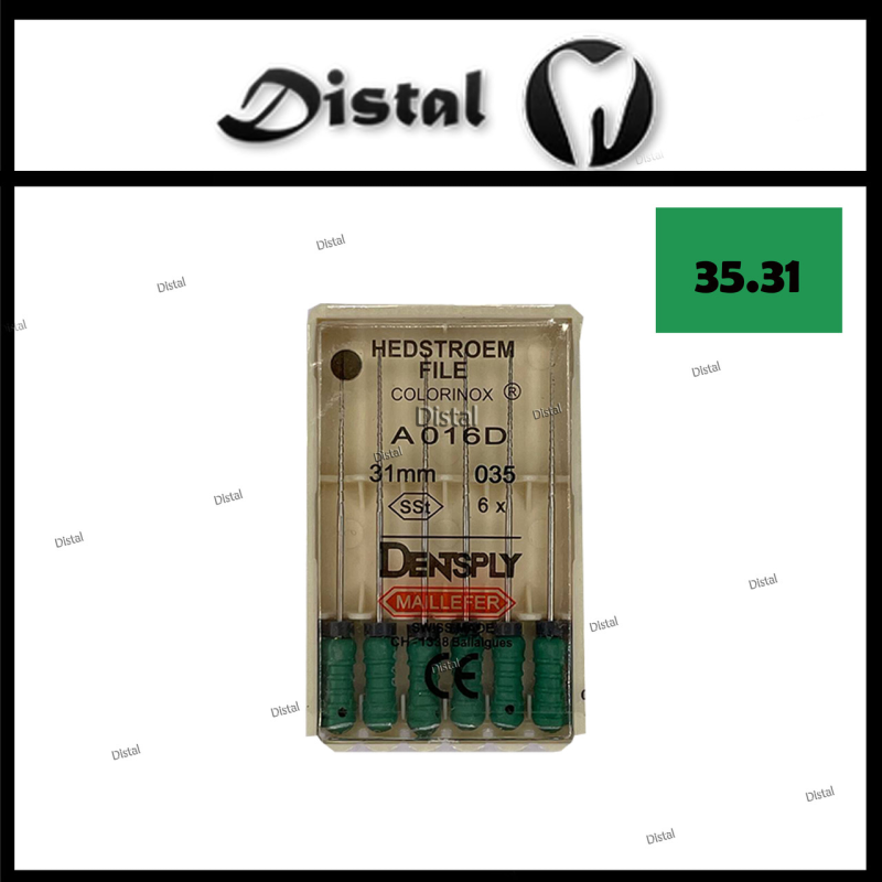 Н-файли H-file Dentsply Maillefer 31 мм №35, ручні файли Н-файли H-file Dentsply Maillefer 31 мм №35, ручні файли