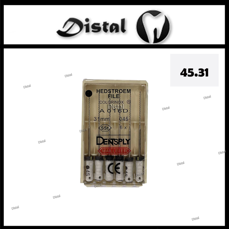 Н-файли H-file Dentsply Maillefer 31 мм №45, ручні файли