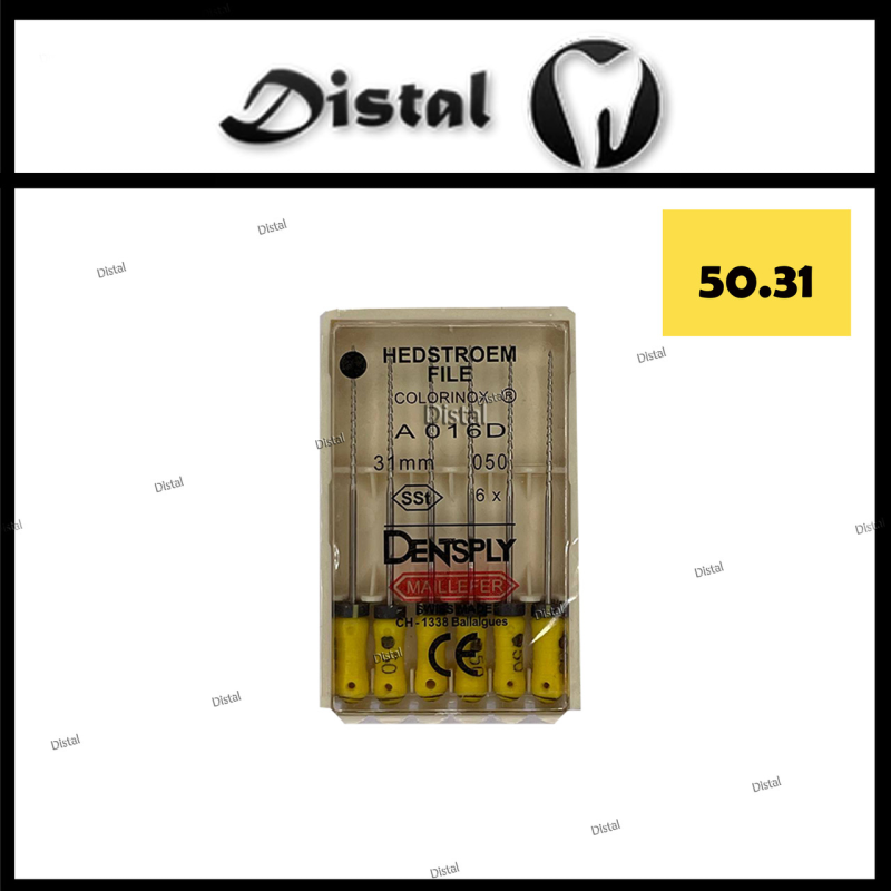 Н-файли H-file Dentsply Maillefer 31 мм №50, ручні файли