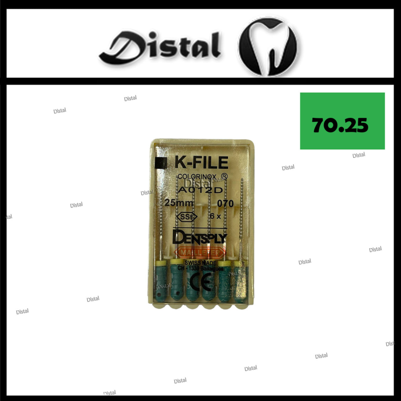 К-файли ДЕНТСПЛАЙ МАЙЛІФЕР K-file Dentsply Maillefer 25 мм №70, ручні файли