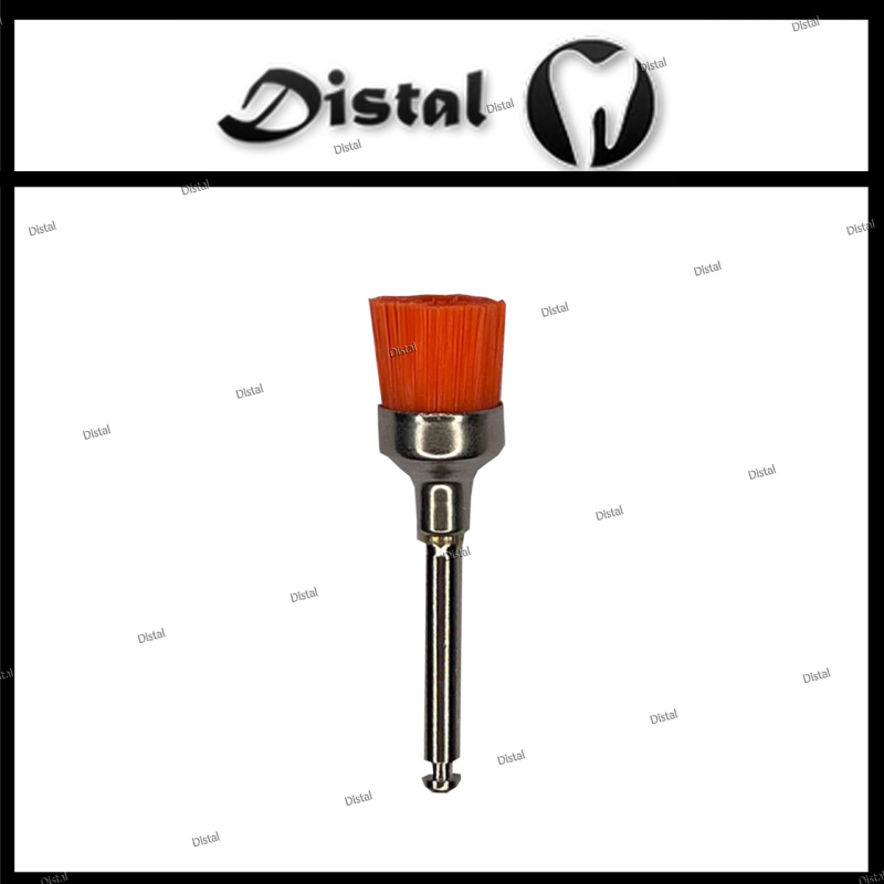 Щітка полірувальна широка для механічного наконечника Помаранчева