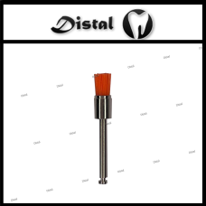 Щітка стоматологічна вузька для механічного наконечника Помаранчева