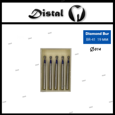 Стоматологічний бор алмазний BR-41 для турбінного наконечника 19 мм Кулястий