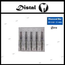 Стоматологічний бор алмазний BR-X40 для турбінного наконечника 25 мм Кулястий