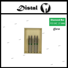 Стоматологічний бор алмазний FO-54C для турбінного наконечника 21 мм Полум“яподібний