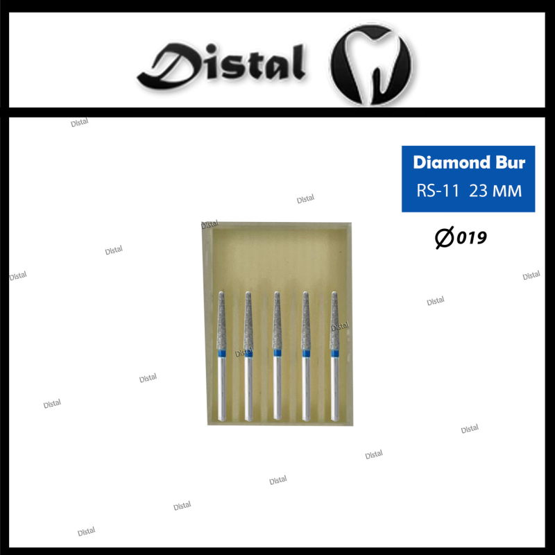 Стоматологічний бор алмазний RS-11 для турбінного наконечника 23 мм, для препарування Стоматологічний бор алмазний RS-11 для турбінного наконечника 23 мм, для препарування