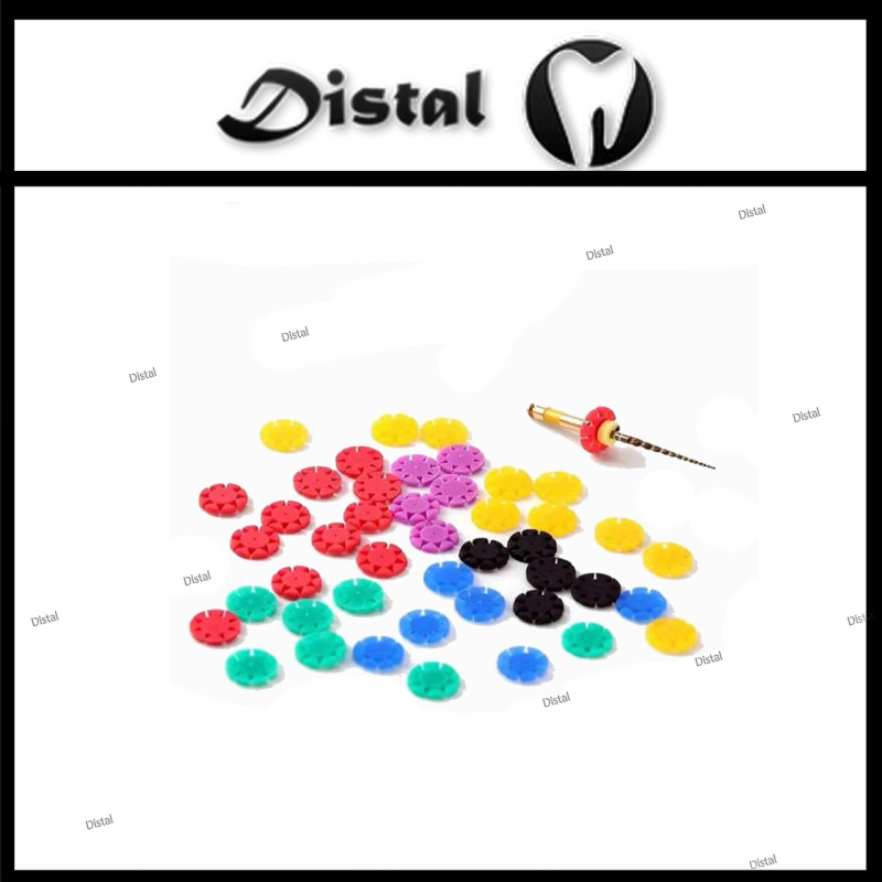 Ромашки- лічильники стопери для використання ендодонтичних інструментів, різнокольорові Ромашки- лічильники стопери для використання ендодонтичних інструментів, різнокольорові