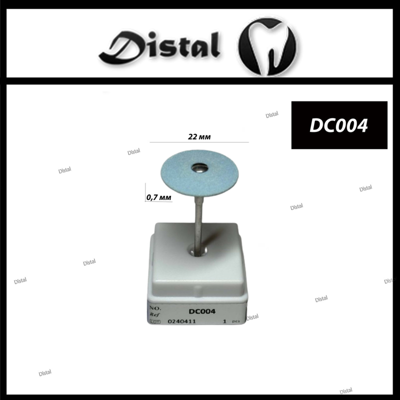 Алмазний камінь для цирконію та кераміки середнє зерно Колір: синій, DС004