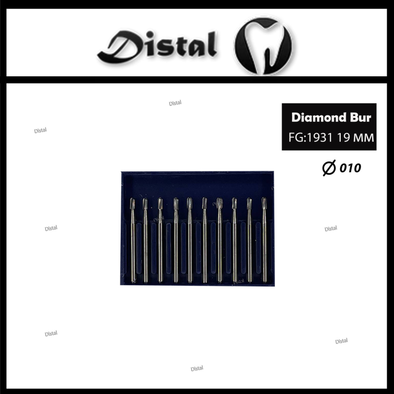 Стоматологічний бор карбідний FG:1931 для турбінного наконечника, Вольфрамовий бор 19 мм.