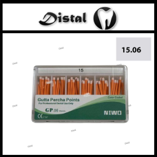Гуттаперчеві штифти NIWO №15.06, 60 шт Gutta Percha Points
