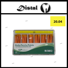 Гуттаперчеві штифти NIWO №20.04, 60 шт Gutta Percha Points