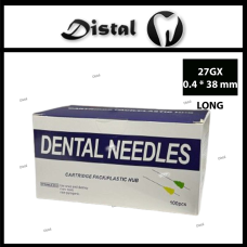 Голки карпульні 27GX (0,4*38 мм), Dental needless, поштучно ДОВГІ