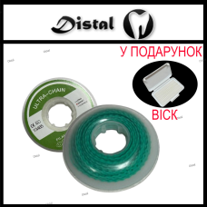 Ортодонтичний еластичний ланцюжок Short (короткий), Зелений, 1 шт.