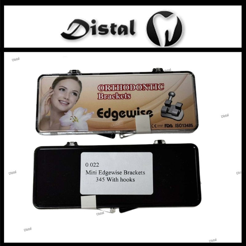 Металеві брекети Mini Edgewise Brackets 0.022 w/h 345 (набір 20 шт.)