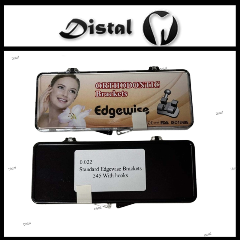 Металеві брекети Standard Edgewise Brackets 0.022 w/h 345 (набір 20 шт.)