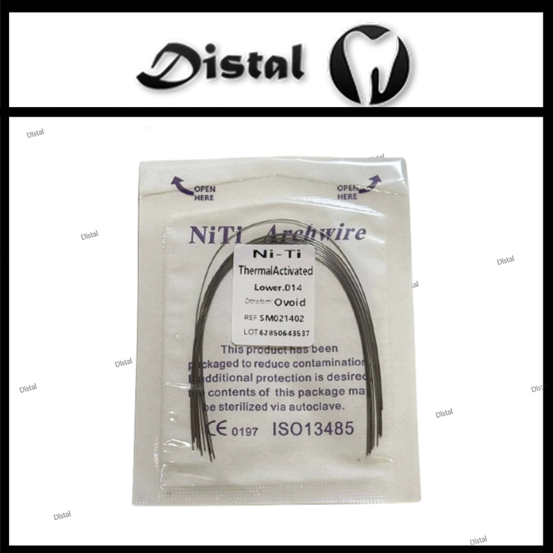 Дуги ортодонтичні NiTi Archwire термоактивні Thermal Activated Orthoform Ovoid, верх 012 014