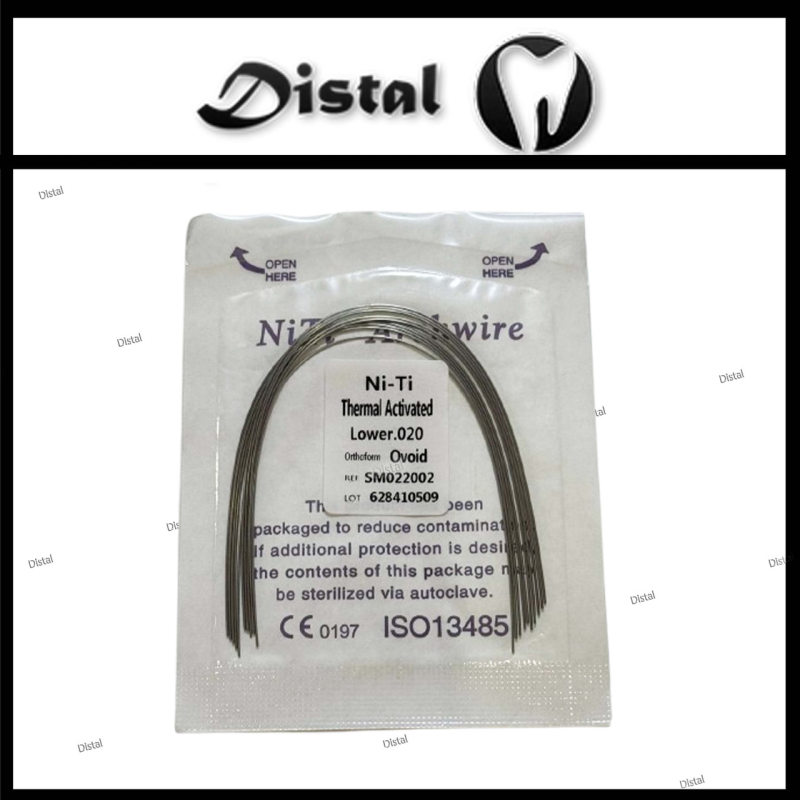 Дуги ортодонтичні NiTi Archwire термоактивні Thermal Activated Orthoform Ovoid, верх 012 020