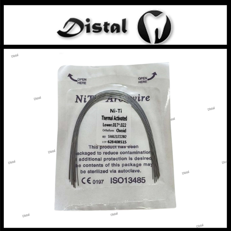 Дуги ортодонтичні NiTi Archwire термоактивні Thermal Activated Orthoform Ovoid, верх 012 17*22