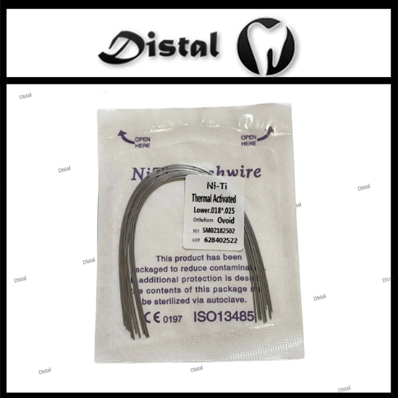 Дуги ортодонтичні NiTi Archwire термоактивні Thermal Activated Orthoform Ovoid, верх 012 18*25