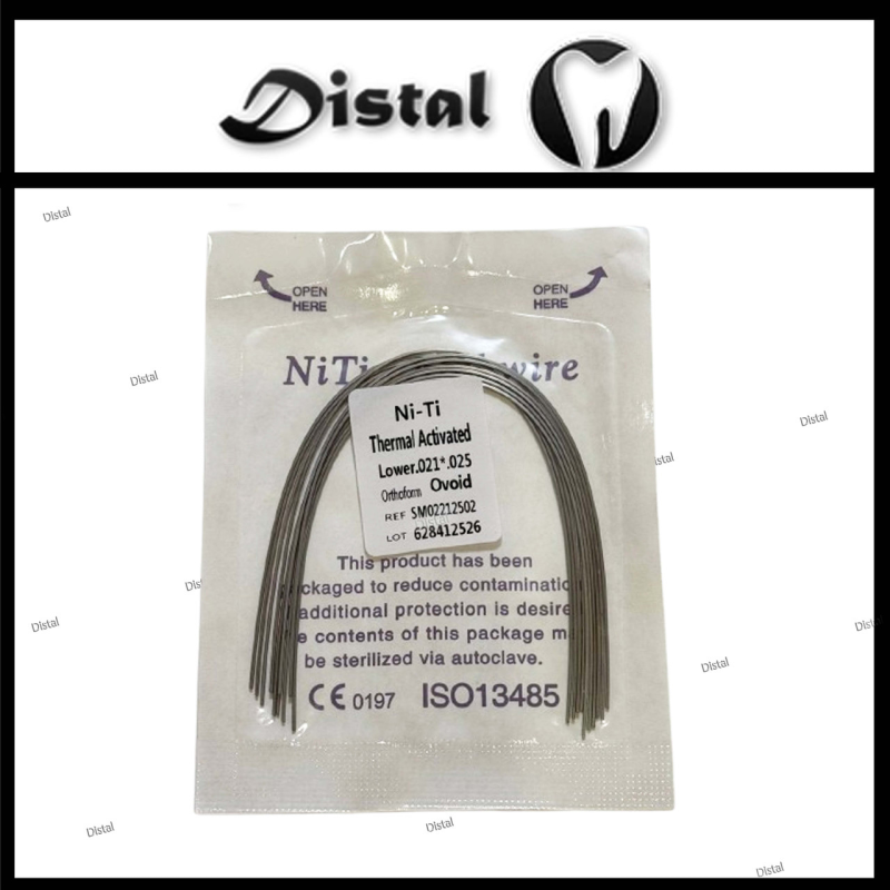 Дуги ортодонтичні NiTi Archwire термоактивні Thermal Activated Orthoform Ovoid, верх 012 21.25