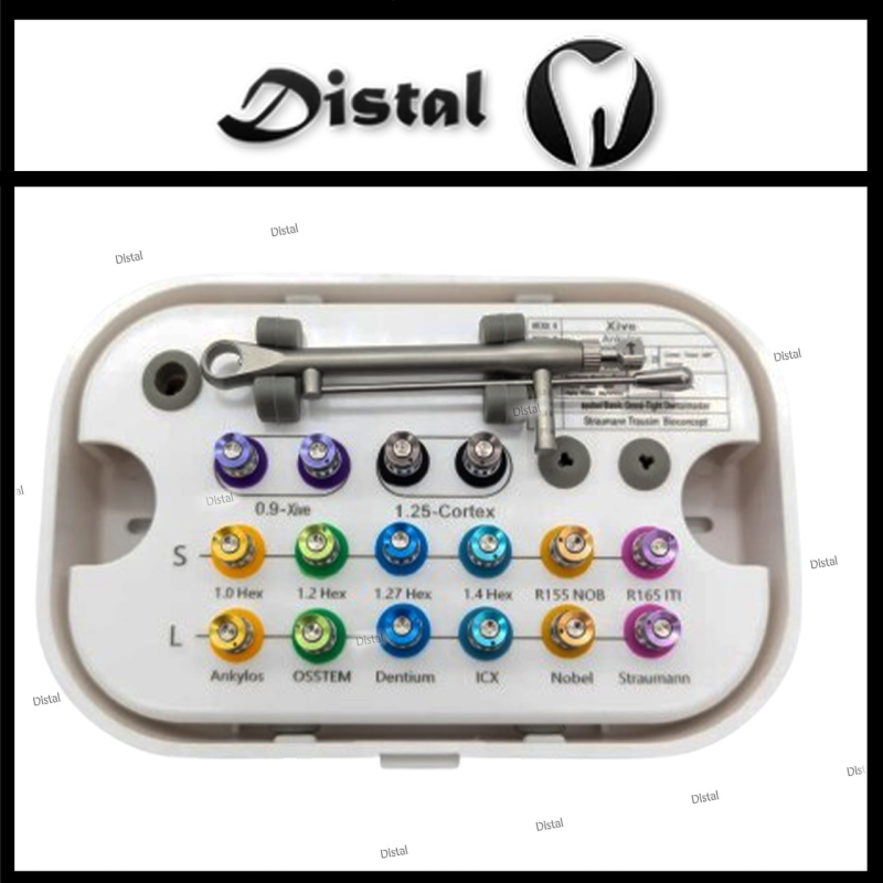 Хірургічний набір ключів для імплантації Universal Prosthetic Kit ,універсальний, 16шт + динамометричний ключ Хірургічний набір ключів для імплантації Universal Prosthetic Kit ,універсальний, 16шт + динамометричний ключ