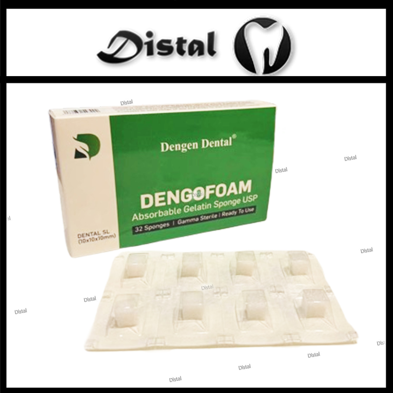 Dengofoam ( ДЕНГОФОМ ) стерильна желатинова гемостатична губка, що розсмоктується, 10*10*10мм, 1 шт