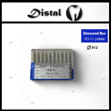 Стоматологічний бор алмазний FO-11 для турбінного наконечника 24 мм Cтрілчастий кінчик