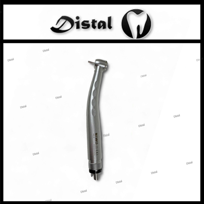 Турбінний наконечник NIWO 4х канальний HL2 - M4 з LED підсвіткою Torque Head Self Light Triple Spray Стоматологічний